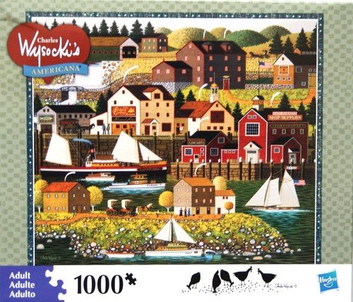 CHARLES WYSOCKIs AMERICANA PUZZLE The Cambridge 1000 Piece Jigsaw Puzzle MADE IN USA PUZZLE