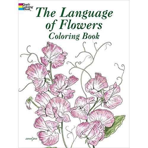 Dover Publications Book The Language Of Flowers Coloring