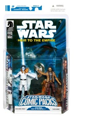 Star Wars Clone Wars Action Figure Comic 2-Pack Dark Horse Heir to the Empire 1 Grand Admiral Thrawn and Talon