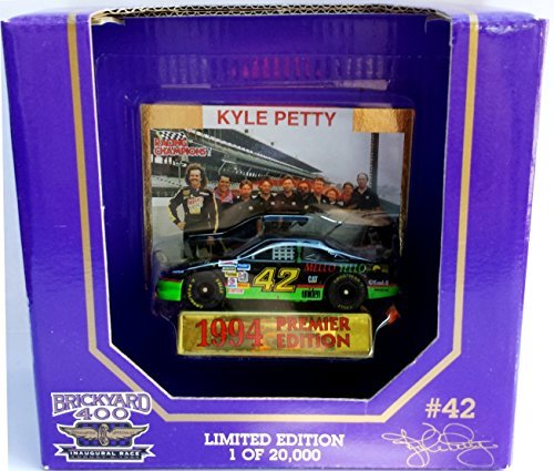 Racing Champions Brickyard 400 42 Kyle Petty 1994 164 scale diecast replica with collectible cardPremier Edition Limited Edition 1986 of 20000