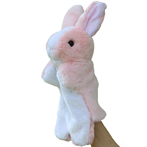Axixi Hand Puppet Plush Stuffed Super Soft Rabbit Zoo Animals Gift Hare Toy Children Doll Birthday Gift Rabbit Hand Puppet30cm118 Color 7