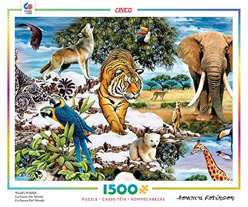 Ceaco Howard Robinson - Worlds Wildlife Puzzle 1500 Piece by Ceaco